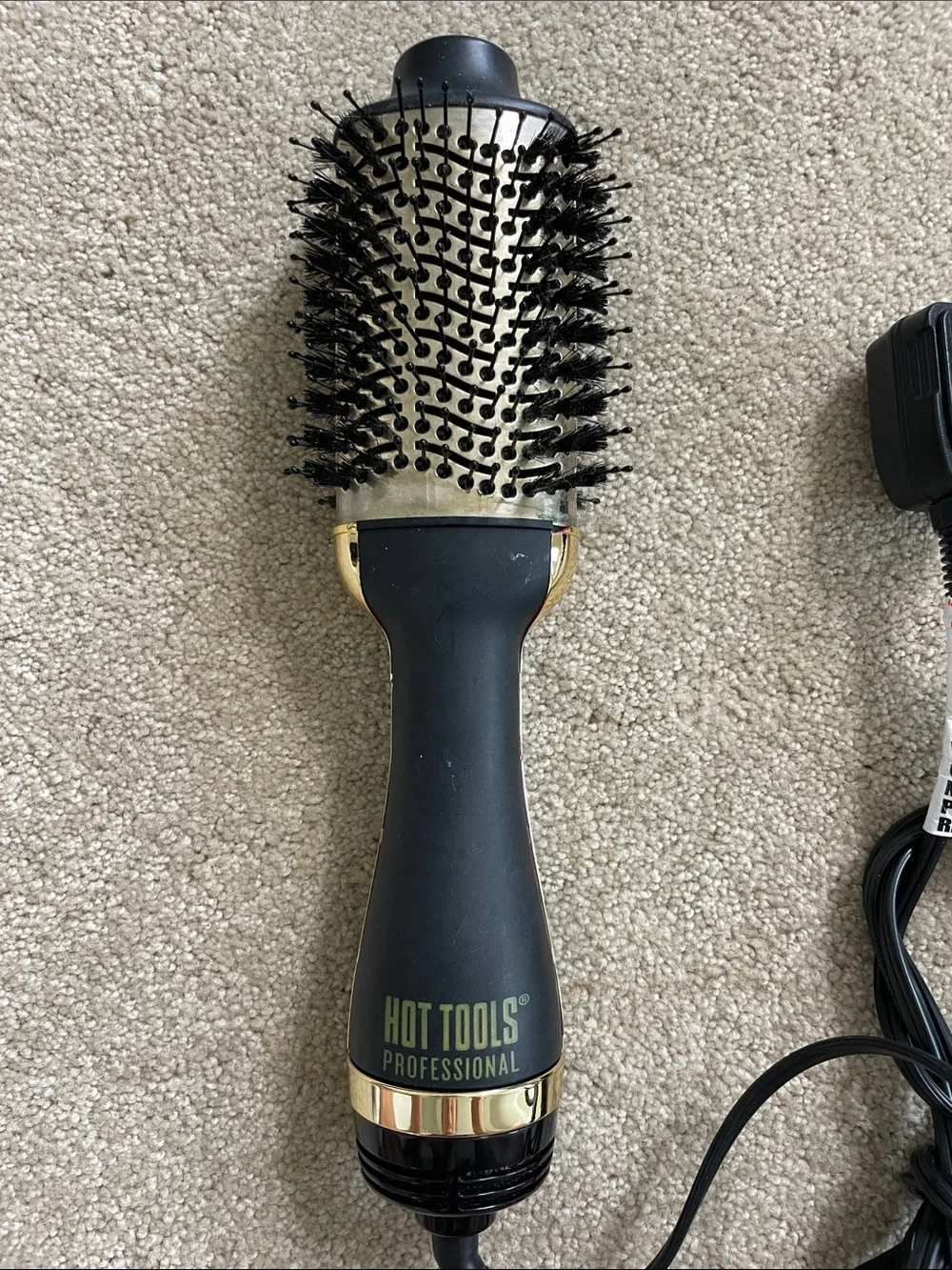 Hot Tools Professional Round Hair Brush hair dryer - Black/Gold